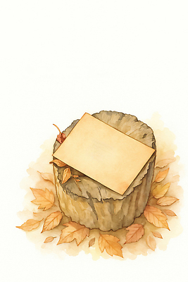 JPG 나무 종이 낙엽 잎 일러스트 상상 자연 풍경 일상 목재 고요 금색 분위기 편지 그림 감성 위로 뷰티풀 자연물 국내일러스트 AI일러스트 AI콘텐츠 식물 컬러 컨셉 재료 라이프 생태계 파일형식