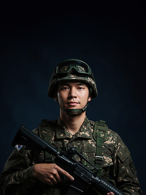 JPG 편집이미지 남자 나라 안전 힘 군인 총 자신감 수비 헬멧 연습 전쟁 국군의날 전투복 의료성형뷰티 편집실사 AI인물포토 AI콘텐츠 직업 감정 무기 모션 사람 보호장비 CG 국군 파일형식 법정기념일 AI포토