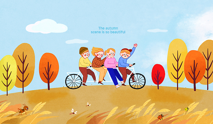 식물 감정 컨셉 표정 건강 야외활동 바이크 생태계 파일형식 풍경 자전거 웃음 자연 컬러 나무 초원 풍요 즐거움 모션 소풍 페달 여행 운동 여유 그룹 국내일러스트 일러스트 PSD