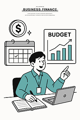 남자 돈 일러스트 비즈니스 그래프 아이디어 관리 경제 컴퓨터 사무실 공책 달력 성장 업무 계획 분석 투자 수입 재정 국내일러스트 AI파일 컨셉 문구용품 사람 전자제품 작업 재산 파일형식 벡터