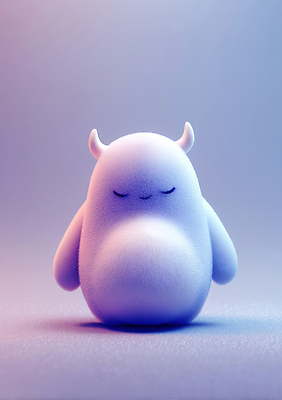 JPG 동물 편집이미지 캐릭터 디자인 감정 백그라운드 3D캐릭터 파란색 귀여움 보라색 편안함 몬스터 편집3D AI컴퓨터그래픽 AI콘텐츠 컬러 컨셉 3D 감각 파일형식