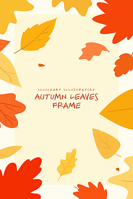 디자인 계절 컬러 백그라운드 잎 일러스트 자연 프레임 따뜻함 풍경 그래픽 장식 분위기 작품 뷰티풀 색채 창작 국내일러스트 AI파일 식물 컨셉 미술 생태계 파일형식 벡터