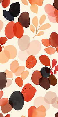 JPG 디자인 꽃잎 화초 컬러 백그라운드 패턴 일러스트 자연 추상 나뭇잎 장식 빨간색 여름 주황색 그림 질감 화사함 조화 생동감 유화 국내일러스트 AI일러스트 AI콘텐츠 식물 계절 꽃 컨셉 잎 무늬 미술 생태계 파일형식