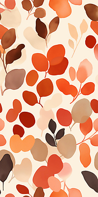 JPG 모양 식물 디자인 예술 컬러 백그라운드 잎 패턴 일러스트 자연 추상 장식 빨간색 갈색 그림 부드러움 조화 뷰티풀 국내일러스트 AI일러스트 AI콘텐츠 무늬 감각 생태계 파일형식