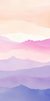 JPG 예술 컬러 백그라운드 일러스트 자연 하늘 수채화 산 따뜻함 풍경 일몰 물감 표현 그림 부드러움 감성 조화 뷰티풀 색감 국내일러스트 AI일러스트 AI콘텐츠 컨셉 노을 미술도구 감각 생태계 파일형식