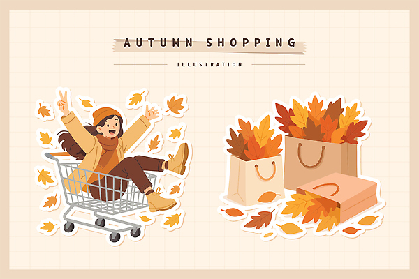 행복 컬러 단풍 낙엽 가방 일러스트 가족 모션 자연 바람 웃음 풍경 소녀 잔디 쇼핑 카트 가을 즐거움 국내일러스트 AI파일 자연요소 식물 잡화 계절 여자 감정 어린이 잎 관계 날씨 표정 생태계 파일형식 벡터