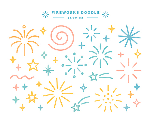 모양 디자인 컬러 일러스트 불꽃놀이 이벤트 장식 여름 유행 축제 기쁨 축하 표현 즐거움 그림 뷰티풀 창의성 스프링클 Doodle 국내일러스트 AI파일 계절 감정 컨셉 놀이 파일형식 벡터