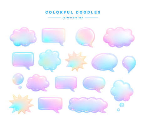 도형 PSD 편집이미지 디자인 컬러 추상 그래픽 컴퓨터 세트 표현 메시지 질감 풍선 소통 아기자기 편집3D 컨셉 무늬 전자제품 3D 파일형식
