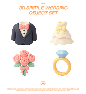 PSD 편집이미지 드레스 기념일 꽃다발 신랑 결혼 결혼식 사랑 턱시도 장식 파티 반지 오브젝트 다이아몬드 편집3D 옷 꽃 감정 장신구 정장 이벤트 3D 보석 파일형식