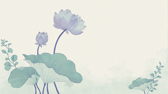 JPG 식물 계절 꽃 컬러 백그라운드 잎 일러스트 자연 수채화 연꽃 풍경 평화 보라색 흰색 연못 연습 식물원 조화 뷰티풀 국내일러스트 AI일러스트 AI콘텐츠 컨셉 생태계 파일형식