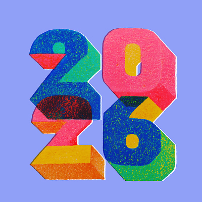 PSD 디자인 예술 상징 컬러 일러스트 형상 타이포그라피 그래픽 숫자 유행 공간 표현 창의성 창작 2026년 국내일러스트 문자 연도 파일형식