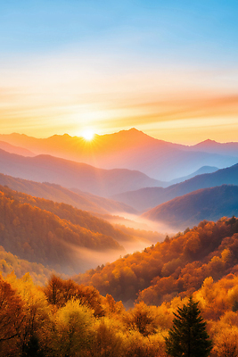 JPG 나무 편집이미지 컬러 자연 하늘 산 풍경 태양 일몰 안개 저녁 깊이 편집실사 AI포토 AI콘텐츠 자연요소 식물 날씨 노을 야간 CG 생태계 파일형식