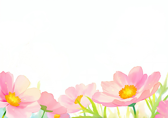 JPG 식물 꽃잎 꽃 컬러 잎 일러스트 자연 생명 풍경 햇빛 평화 정원 봄 들꽃 코스모스 향기 화사함 만개 뷰티풀 국내일러스트 AI일러스트 AI콘텐츠 계절 컨셉 태양 생태계 냄새 파일형식