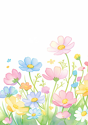 JPG 식물 꽃 예술 컬러 꽃밭 일러스트 자연 생명 풍경 소풍 봄 들꽃 분위기 코스모스 화사함 조화 만개 뷰티풀 싱그러움 청명 국내일러스트 AI일러스트 AI콘텐츠 계절 컨셉 야외활동 생태계 파일형식