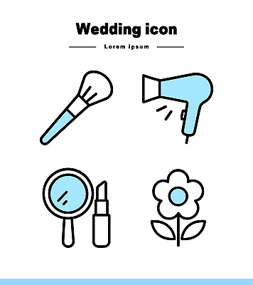 아이콘 패션 꽃 결혼 결혼식 화장 뷰티 화장품 거울 립스틱 도구 붓 드라이어 준비 스타일 2D아이콘 AI파일 식물 이벤트 미용용품 파일형식 벡터