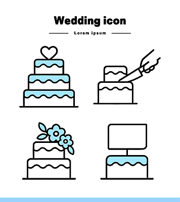 아이콘 손 기념일 행복 음식 결혼 결혼식 설계 디저트 이벤트 장식 파티 케이크 축하 자르기 2D아이콘 AI파일 감정 컨셉 모션 신체부위 파일형식 벡터