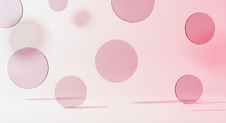 JPG 모양 편집이미지 디자인 예술 분홍색 백그라운드 추상 공중 다양 원형 투명 크기 모던 상쾌 이미지편집 AI컴퓨터그래픽 AI콘텐츠 도형 감정 컬러 다수 무늬 파일형식