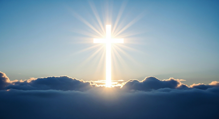 JPG 편집이미지 기독교 종교 십자가 자연 하늘 빛 햇빛 평화 기도 신성 뷰티풀 이미지편집 AI컴퓨터그래픽 AI콘텐츠 컨셉 태양 생태계 파일형식