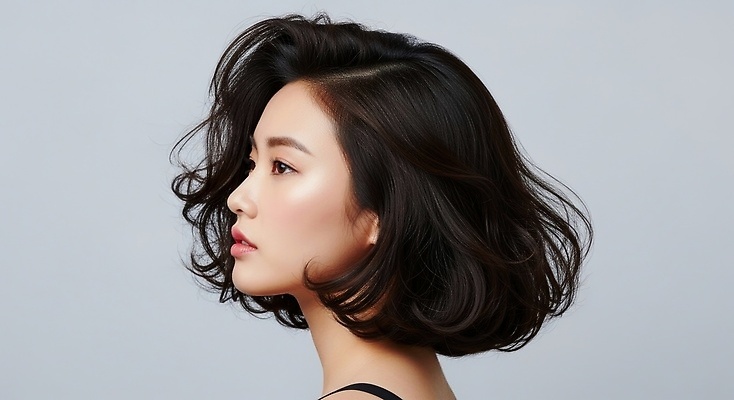 JPG 모델 편집이미지 헤어스타일 여자 패션 포즈 옆모습 뷰티 머리카락 카메라 파마 고급 뷰티풀 의료성형뷰티 스타일 편집실사 AI인물포토 AI콘텐츠 뷰포인트 컨셉 사람 전자제품 머리 CG 파일형식 AI포토