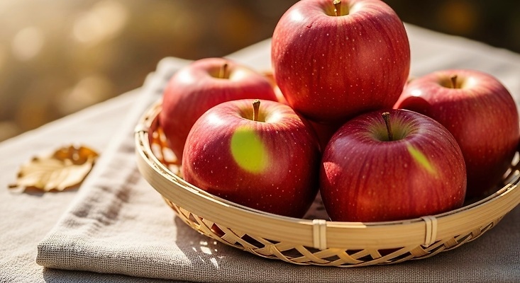 JPG 편집이미지 음식 겨울 과일 자연 디저트 건강 햇빛 농장 바구니 식사 신선 사과 유기농 뷰티풀 오후 편집실사 AI포토 AI콘텐츠 웰빙 계절 농업 태양 CG 생태계 파일형식