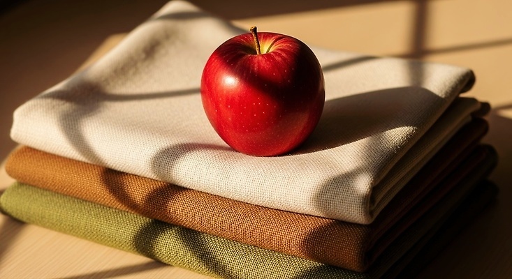 JPG 나무 편집이미지 컬러 백그라운드 탁자 조명 따뜻함 장식 빨간색 햇빛 사과 오브젝트 오후 편집실사 AI포토 AI콘텐츠 식물 가구 과일 태양 CG 파일형식