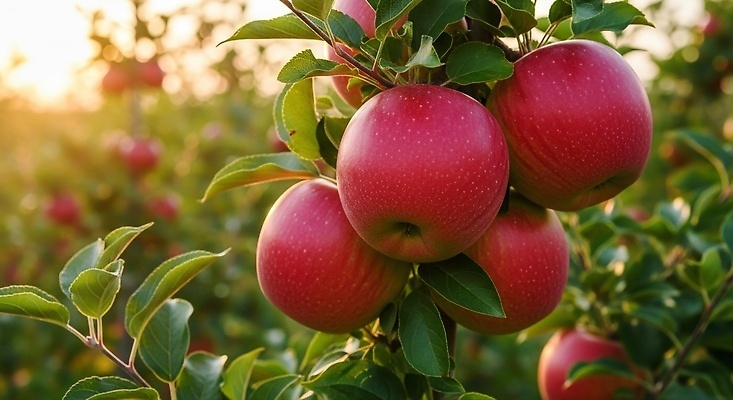 JPG 나무 식물 편집이미지 열매 과일 자연 야외 빨간색 여름 햇빛 농장 정원 수확 성장 사과 과수원 편집실사 AI포토 AI콘텐츠 계절 컬러 농업 태양 CG 생태계 파일형식