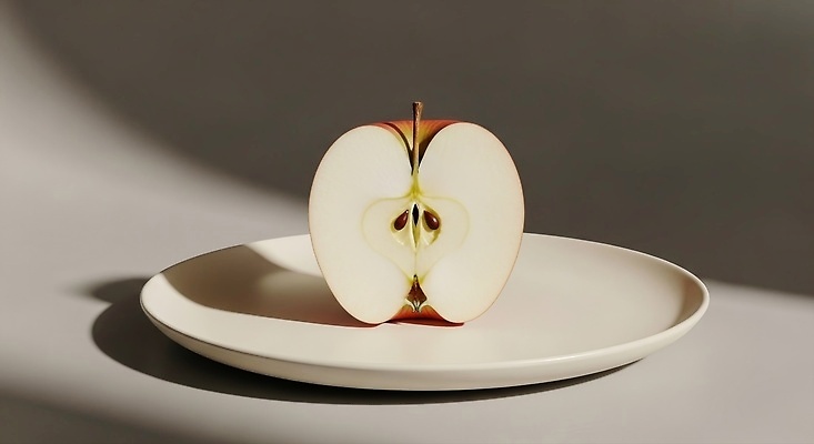 JPG 편집이미지 접시 음식 백그라운드 과일 자연 식탁 건강 요리 식사 흰색 신선 사과 편집실사 AI포토 AI콘텐츠 식기 컬러 탁자 CG 생태계 파일형식