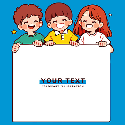 행복 어린이 일러스트 교실 모션 놀이 함께함 표정 미소 웃음 이벤트 친구 즐거움 그림 파란배경 창의력 국내일러스트 AI파일 교육 감정 백그라운드 컨셉 학교 관계 사람 파란색 파일형식 벡터