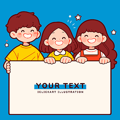 행복 어린이 일러스트 모션 놀이 간판 함께함 표정 사랑 웃음 생활 파란색 친구 즐거움 그림 소통 나란히 동반자 국내일러스트 AI파일 감정 컬러 컨셉 관계 사람 파일형식 벡터