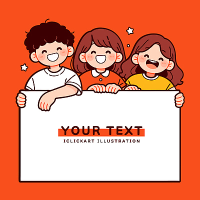 캐릭터 디자인 행복 포스터 얼굴 일러스트 함께함 미소 웃음 이벤트 세명 친구 즐거움 그림 소통 긍정적 빨간배경 소셜 국내일러스트 AI파일 감정 백그라운드 컨셉 관계 표정 사람 신체부위 빨간색 파일형식 벡터