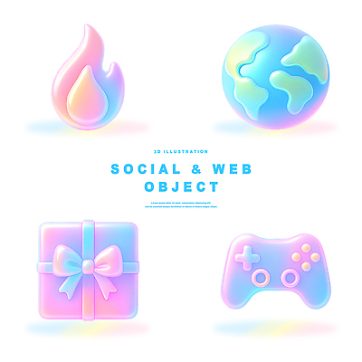 PSD 아이콘 디자인 지구 컬러 불꽃 선물 그래픽 3D아이콘 3D 디지털 웹 게임 오브젝트 소셜미디어 인터넷 놀이 불 디지털합성 파일형식