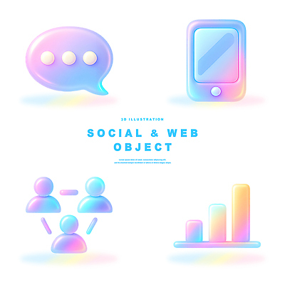 PSD 아이콘 말풍선 그래프 기술 스마트폰 3D아이콘 3D 자료 정보 모던 소통 소셜미디어 웹디자인 사용자 컨셉 핸드폰 스마트기기 디지털합성 파일형식