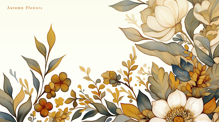 PSD 식물 디자인 꽃잎 꽃 예술 백그라운드 잎 일러스트 자연 가을꽃 금색 부드러움 화사함 감성 조화 뷰티풀 색감 국내일러스트 컬러 컨셉 감각 생태계 파일형식 가을_계절