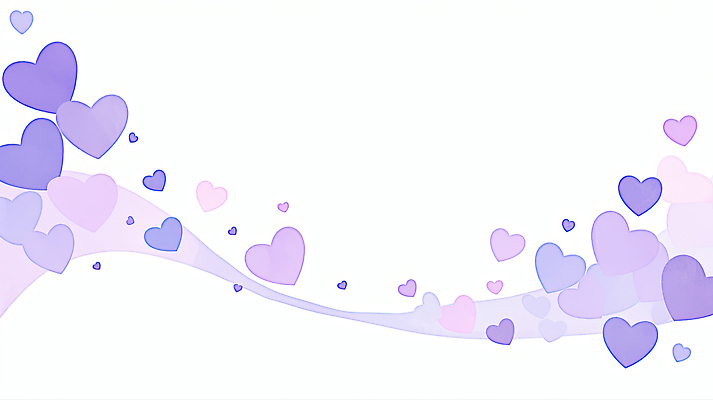 JPG 모양 디자인 감정 컬러 백그라운드 일러스트 사랑 그래픽 장식 보라색 기쁨 로맨틱 하트 축하 표현 분위기 크기 부드러움 화사함 조화 소통 국내일러스트 AI일러스트 AI콘텐츠 컨셉 감각 파일형식