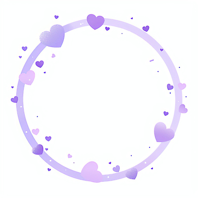 JPG 디자인 감정 예술 백그라운드 패턴 일러스트 아이디어 사랑 그래픽 장식 귀여움 디지털 보라색 하트 원형 그림 창작 테마 벡터 국내일러스트 AI일러스트 AI콘텐츠 모양 도형 컬러 컨셉 무늬 파일형식