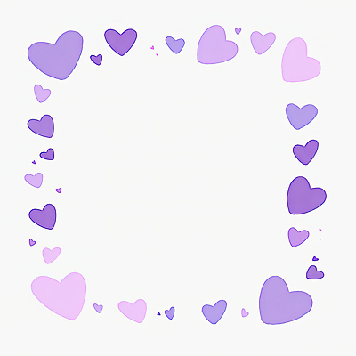 JPG 모양 디자인 예술 컬러 백그라운드 패턴 일러스트 추상 프레임 사랑 그래픽 장식 보라색 로맨틱 하트 크기 심플 감성 연보라색 꾸미기 창의성 국내일러스트 AI일러스트 AI콘텐츠 감정 컨셉 무늬 파일형식