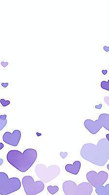 JPG 모양 디자인 감정 백그라운드 패턴 일러스트 따뜻함 사랑 그래픽 귀여움 보라색 하트 분위기 크기 그림 심플 부드러움 소통 꾸미기 벡터 국내일러스트 AI일러스트 AI콘텐츠 컬러 컨셉 무늬 감각 파일형식