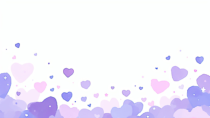 JPG 디자인 감정 예술 분홍색 컬러 백그라운드 패턴 일러스트 사랑 그래픽 보라색 로맨틱 하트 표현 장면 부드러움 뷰티풀 소프트 창작 국내일러스트 AI일러스트 AI콘텐츠 모양 컨셉 무늬 감각 파일형식