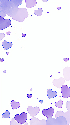 JPG 디자인 컬러 백그라운드 패턴 일러스트 따뜻함 사랑 그래픽 장식 보라색 하트 분위기 크기 그림 감성 조화 떨림 공감 뷰티풀 국내일러스트 AI일러스트 AI콘텐츠 모양 감정 컨셉 무늬 모션 파일형식