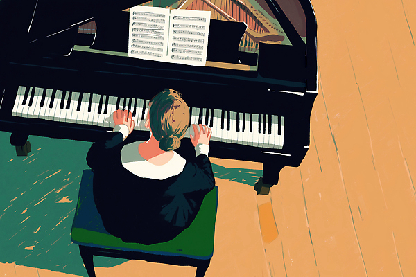 JPG 손 감정 예술 음악 연주 음표 일러스트 조명 취미 칠판 공연 무대 작업 피아노 클래식 집중 악보 작곡 멜로디 아티스트 국내일러스트 AI일러스트 AI콘텐츠 직업 기호 컨셉 문화예술 이벤트 신체부위 건반악기 파일형식