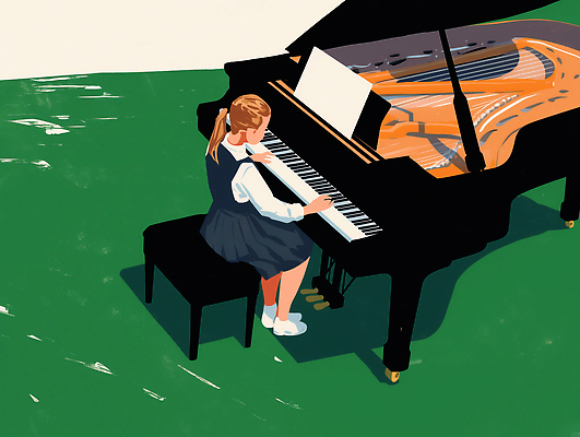 JPG 교육 음악 백그라운드 연주 일러스트 손가락 소녀 초록색 여름 소리 키보드 시간 피아노 클래식 연습 그림 열정 감성 그랜드피아노 몰입 국내일러스트 AI일러스트 AI콘텐츠 손 계절 여자 감정 어린이 컬러 컨셉 문화예술 건반악기 파일형식