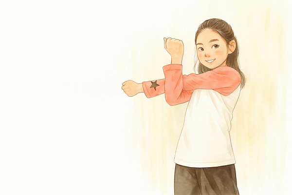 JPG 캐릭터 디자인 옷 패션 감정 별 여유 포즈 일러스트 청소년 웃음 소녀 평화 자유 표현 문신 그림 긍정적 창의성 특징 국내일러스트 AI일러스트 AI콘텐츠 자연요소 여자 어린이 컨셉 표정 사람 파일형식