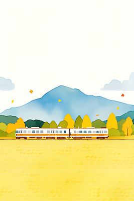 JPG 나무 문화 여행 백그라운드 이동 단풍 일러스트 자연 하늘 산 풍경 초원 취미 여름 노란색 기차 가을 기차역 조화 풍경화 국내일러스트 AI일러스트 AI콘텐츠 식물 계절 육상교통 컬러 컨셉 잎 대중교통 역 그림 생태계 파일형식