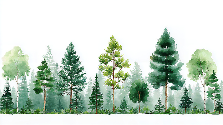 JPG 나무 식물 예술 일러스트 자연 나뭇잎 수채화 풍경 목재 초록색 여름 평화 환경 숲 조화 색감 수목 풍경화 국내일러스트 AI일러스트 AI콘텐츠 계절 컬러 컨셉 잎 재료 그림 생태계 파일형식