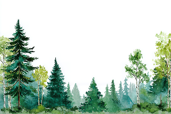 JPG 나무 식물 일러스트 자연 하늘 생명 아침 나뭇잎 풍경 초록색 평화 환경 맑음 고요 숲속 숲 생태계 조화 국내일러스트 AI일러스트 AI콘텐츠 주간 컬러 컨셉 잎 날씨 파일형식