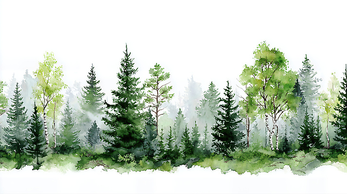 JPG 나무 여유 일러스트 자연 하늘 수채화 미술 풍경 초록색 평화 환경 다양 숲속 숲 그림 생태계 감성 뷰티풀 국내일러스트 AI일러스트 AI콘텐츠 식물 감정 컬러 다수 컨셉 문화예술 파일형식