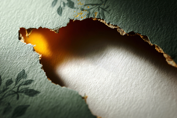 JPG 편집이미지 디자인 종이 백그라운드 추상 그림자 빛 고요 구멍 신비 질감 찢어짐 색채 순간 편집실사 AI포토 AI콘텐츠 컨셉 무늬 모션 CG 파일형식