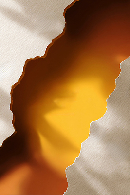 JPG 모양 편집이미지 디자인 종이 예술 컬러 백그라운드 따뜻함 그림자 빛 반사 촬영 공간 찢어짐 조화 편집실사 AI포토 AI콘텐츠 모션 CG 파일형식