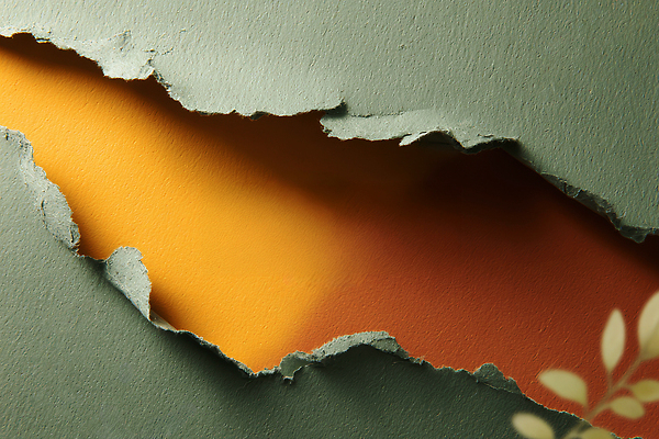 JPG 모양 편집이미지 디자인 종이 컬러 백그라운드 패턴 추상 초록색 주황색 구멍 오브젝트 그림 질감 찢어짐 창의성 편집실사 AI포토 AI콘텐츠 무늬 모션 CG 파일형식