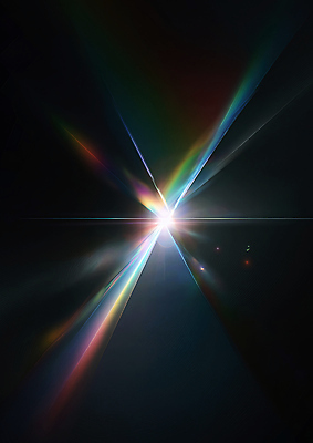 JPG 편집이미지 예술 컬러 자연 빛 반사 디지털 어둠 광선 분위기 뷰티풀 스펙트럼 창의성 프리즘 현상 이미지편집 AI컴퓨터그래픽 AI콘텐츠 컨셉 생태계 광학기기 파일형식